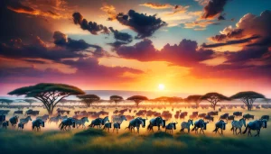 best time to visit Serengeti for wildebeest migration