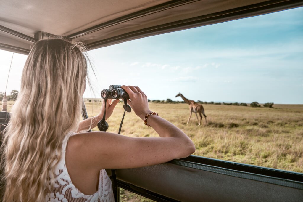 Kenya safari giraffe